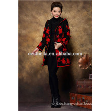 Chinesischer Strickjacke Kleid Mantel Graben Mantel traditionellen bestickt qipao Mantel